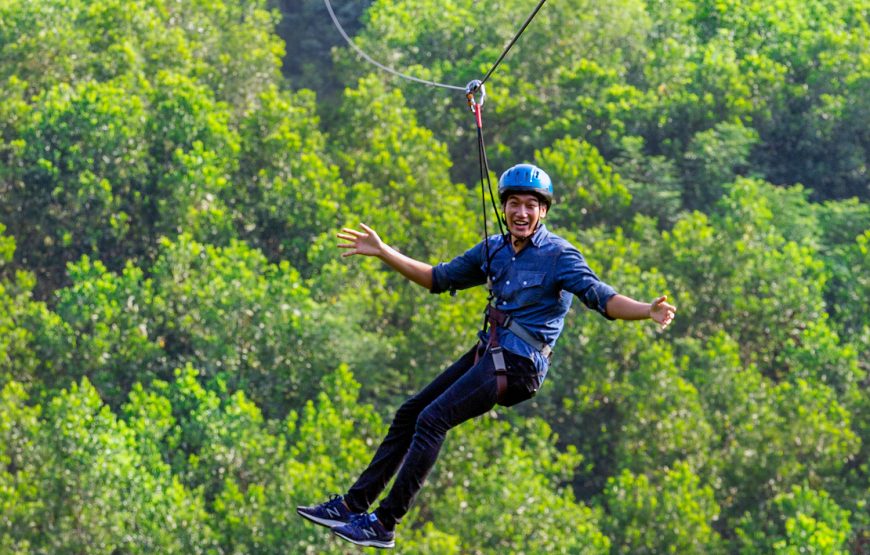 Full-day Adventure With The Zipline And Highwire Package From Hue City